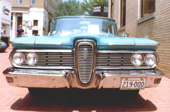 Edsel designers restyled the grille for 1959 The basic shape remained the 